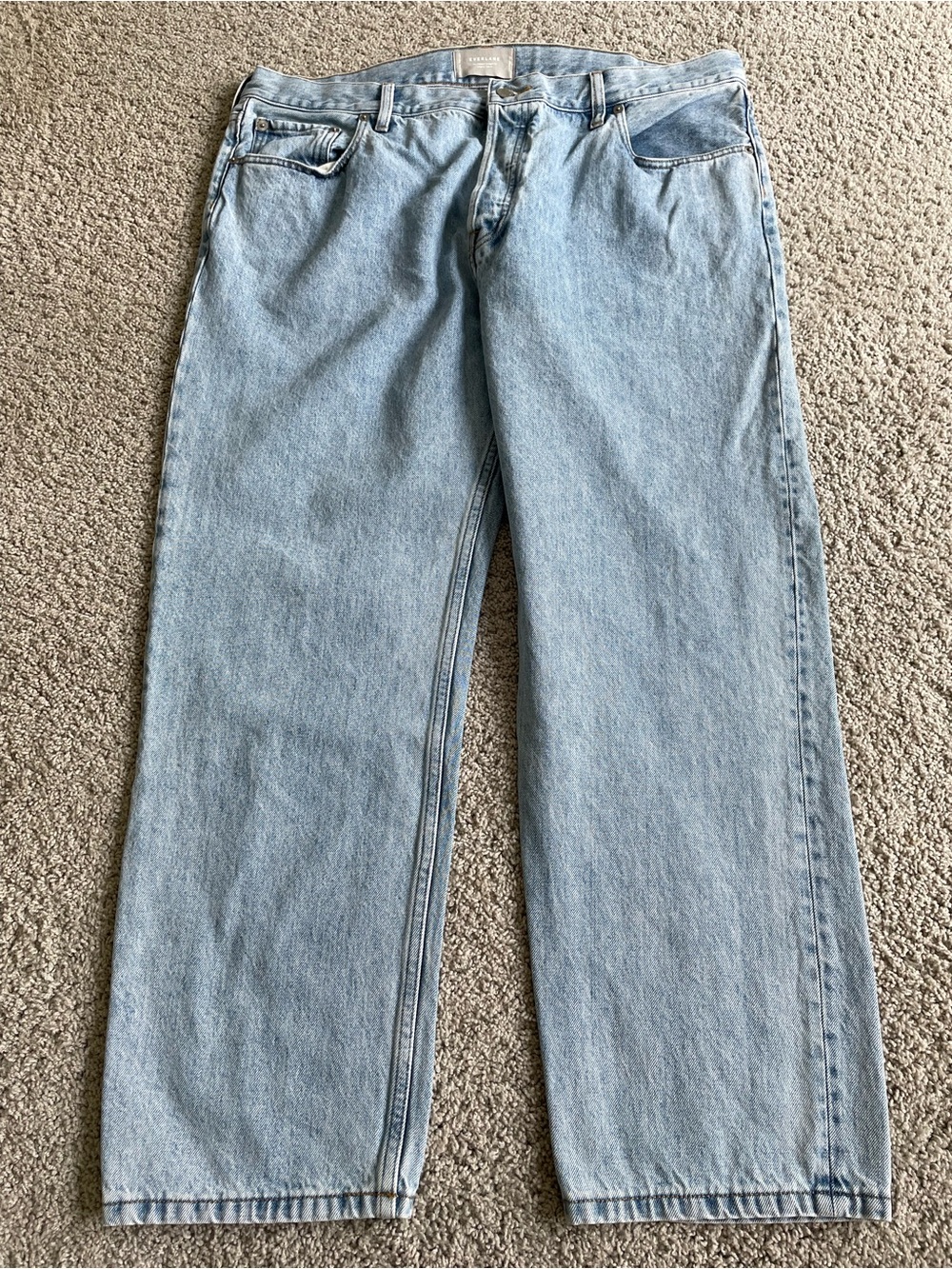 Everlane The Relaxed Straight Fit Mom Jeans Organic Cotton Women Size 33 Regular